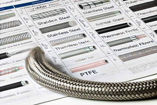 Braided stainless steel hose on catalog, Comprehensive options for industrial hoses